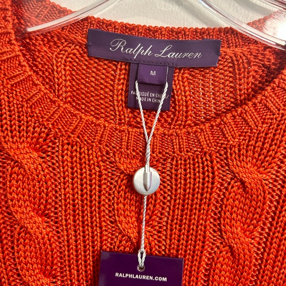 Ralph Lauren Purple Label Cable Knit Sweater